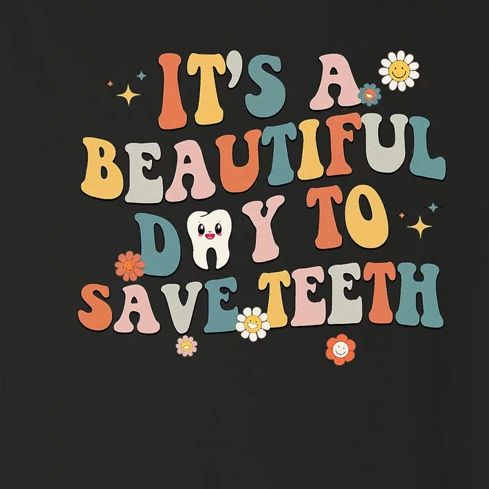 Retro Its A Beautiful Day To Save Th Dental Dentist Toddler Long Sleeve Shirt