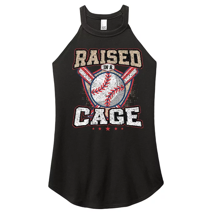 Raised In A Cage Women’s Perfect Tri Rocker Tank