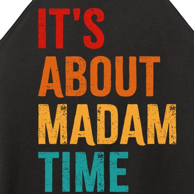 Retro ItS About Madam Time Women’s Perfect Tri Rocker Tank