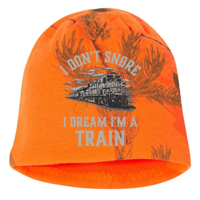 Railroad IM A Train Locomotive Engineer Steam Train Model Kati - Camo Knit Beanie