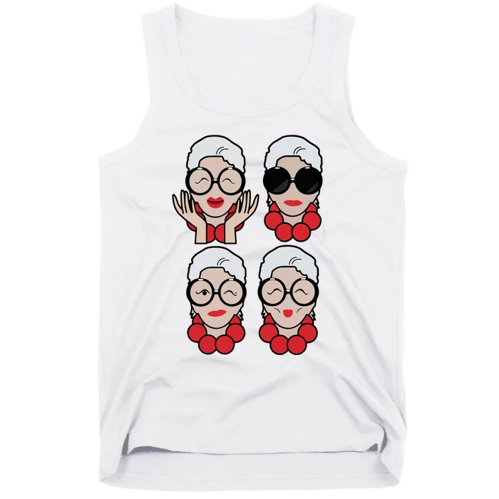 Rip Iris Apfel Crewneck More Is More And Less Is A Bore Tank Top