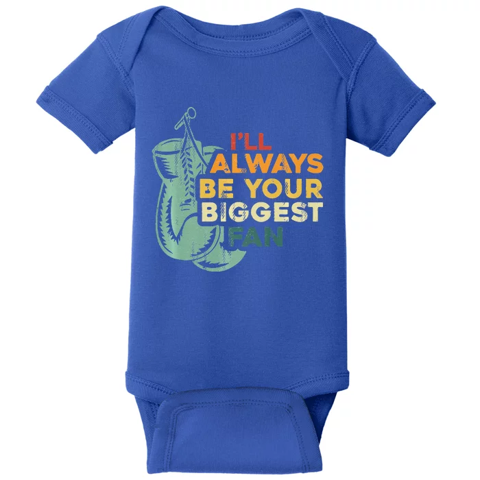 Retro I'll Always Be Your Biggest Fan Vintage Boxing Baby Bodysuit