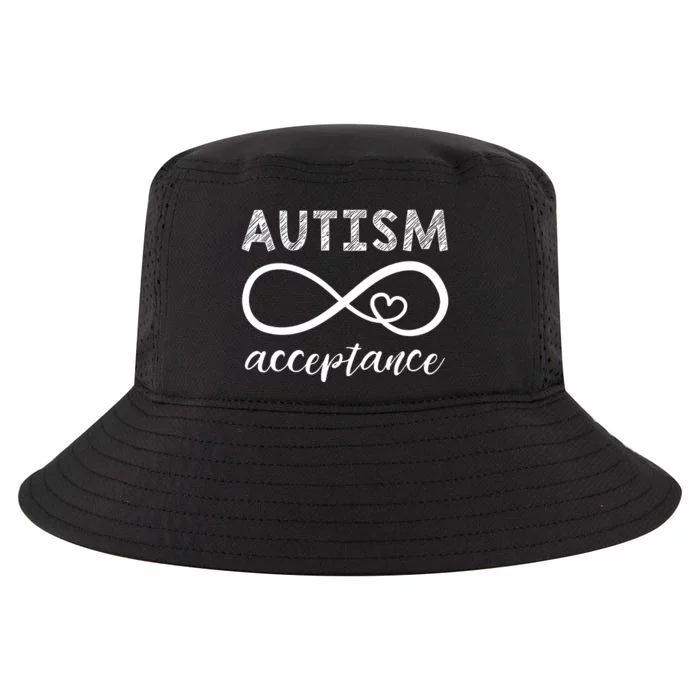 Red Instead Autism Acceptance Cool Comfort Performance Bucket Hat