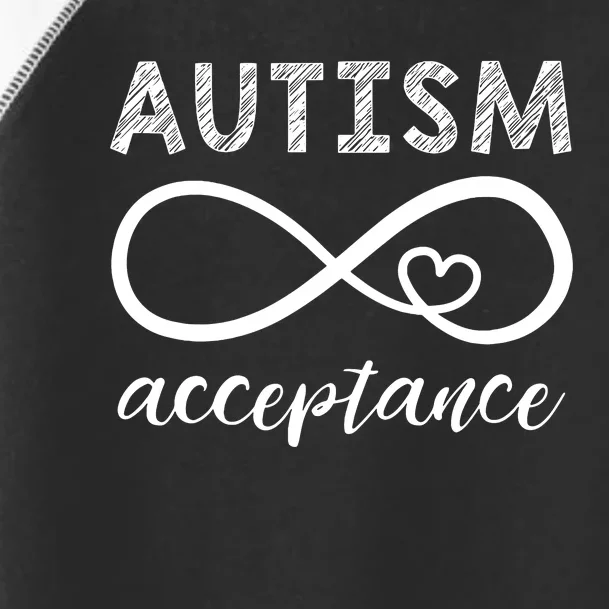 Red Instead Autism Acceptance Toddler Fine Jersey T-Shirt