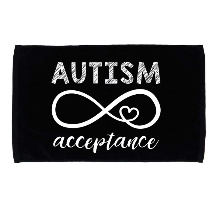 Red Instead Autism Acceptance Microfiber Hand Towel