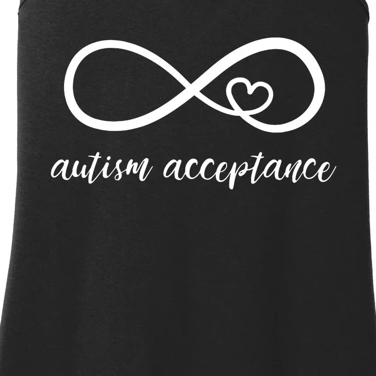 Red Instead Autism Funny Autism Acceptance Ladies Essential Tank