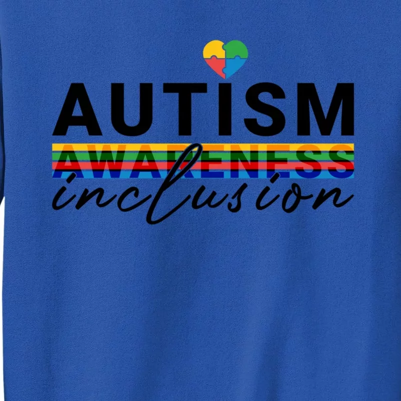 Red Instead Autism Awareness Autism Inclusion And Acceptance Cute Gift Sweatshirt