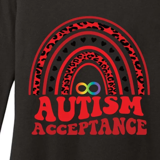 Red Instead Autism Awareness Acceptance Education Teacher Gift Womens CVC Long Sleeve Shirt