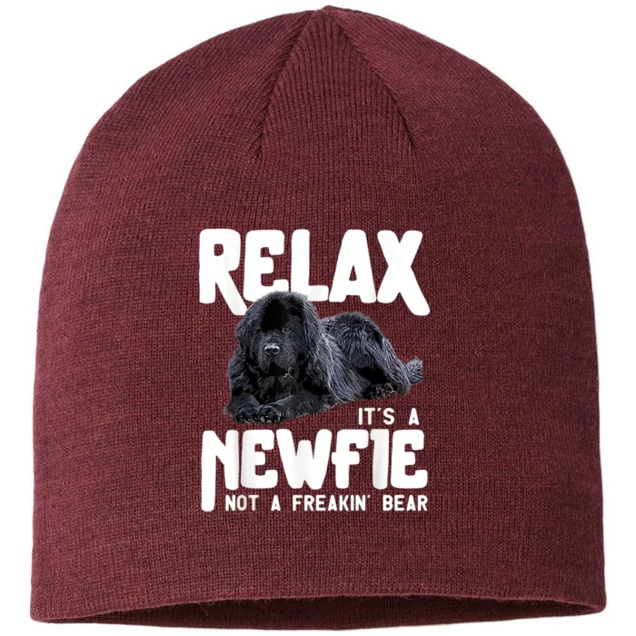 Relax ItS A Newfie Not A Freakin Bear Newfoundland Dog 8 1/2in Sustainable Knit Beanie