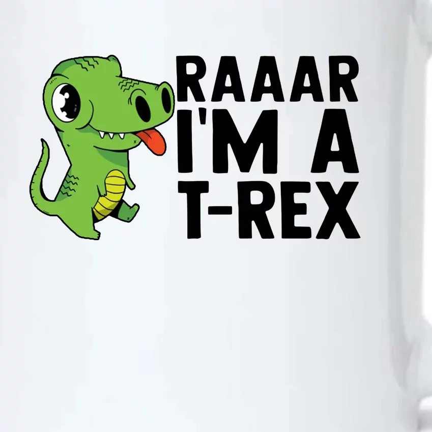 Raar I'm A T Rex Cute Funny Dinosaur Black Color Changing Mug