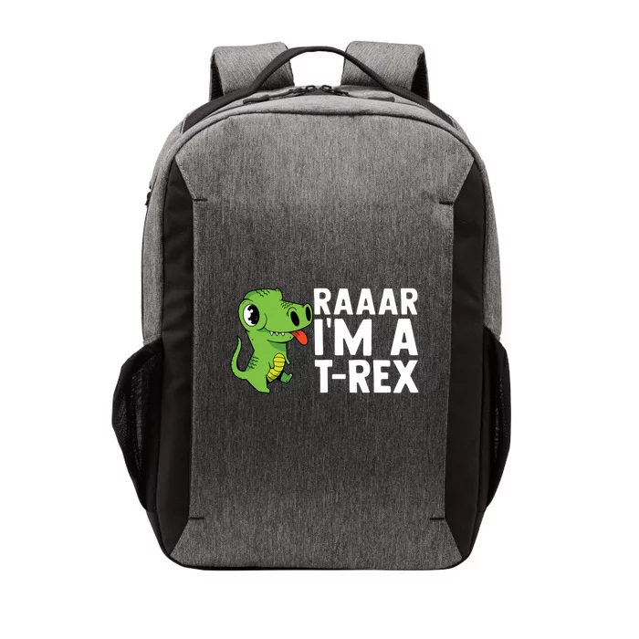 Raar I'm A T Rex Cute Funny Dinosaur Vector Backpack