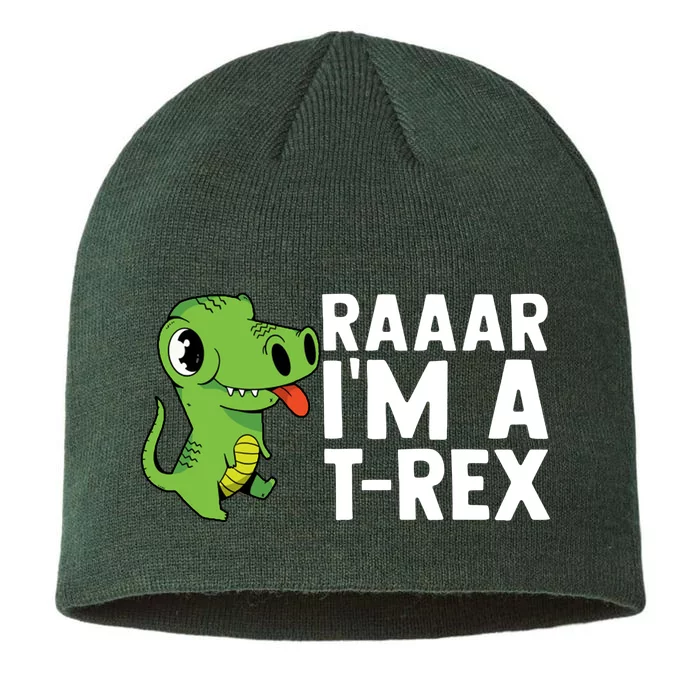 Raar I'm A T Rex Cute Funny Dinosaur 8 1/2in Sustainable Knit Beanie