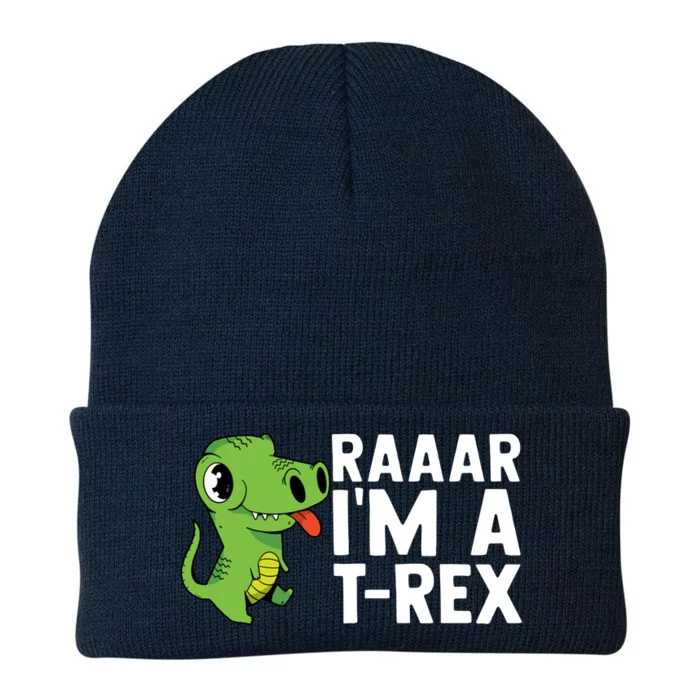 Raar I'm A T Rex Cute Funny Dinosaur Knit Cap Winter Beanie