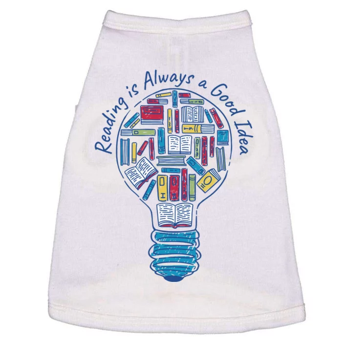 Reading Is Always A Good Idea Lightbulb Doggie Tank