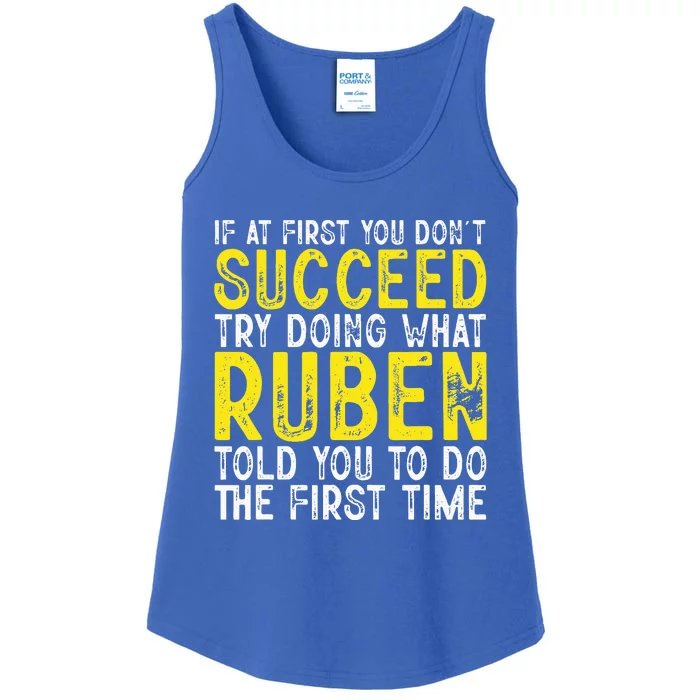 Ruben If At First You DonT Succeed Ladies Essential Tank