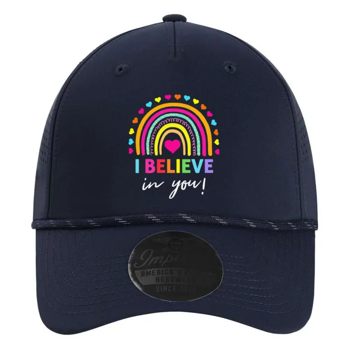 Rainbow I Believe In You Teacher Testing Day Gifts Performance The Dyno Cap