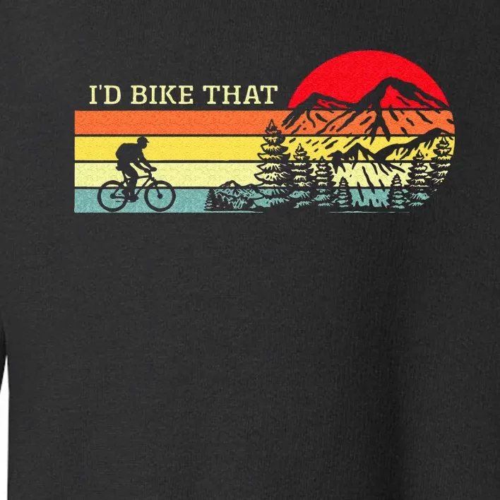 Retro Id Bike That MTB Cycling Toddler Sweatshirt