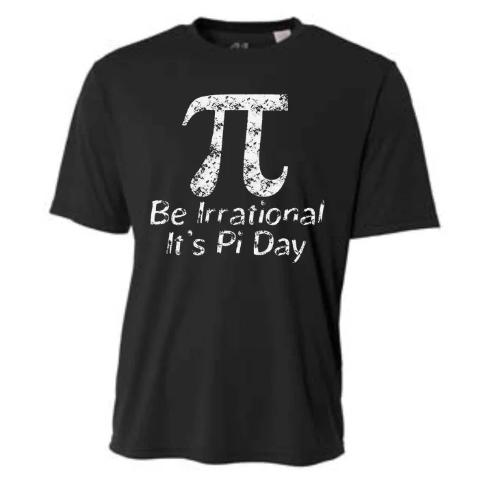 Retro Irrational But Well Rounded Pi Day Celebration Math Cooling Performance Crew T-Shirt