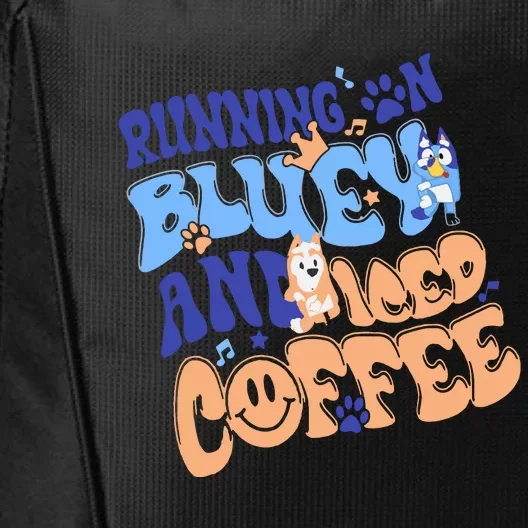 Running In Blue And Iced Coffee City Backpack