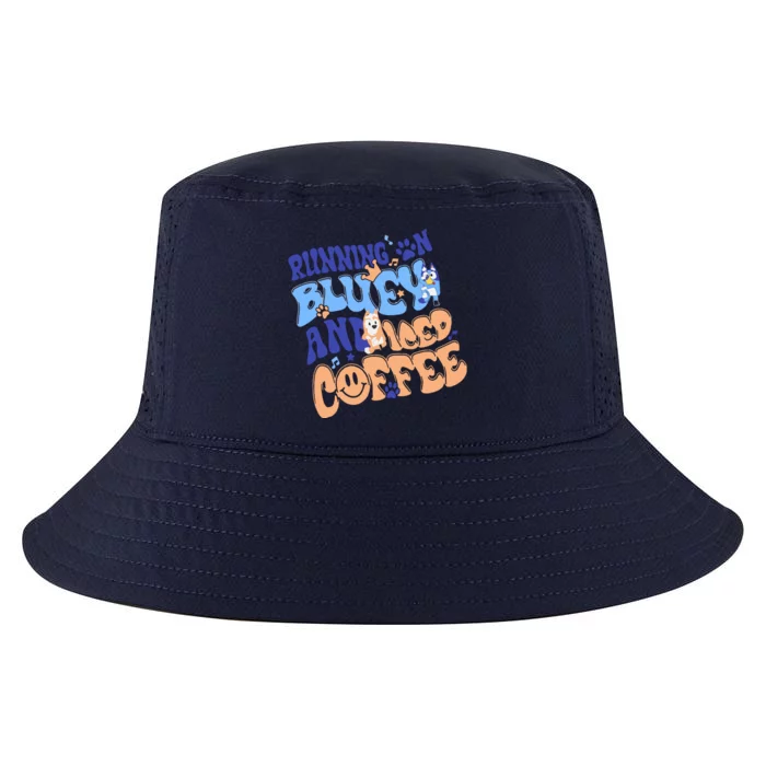 Running In Blue And Iced Coffee Cool Comfort Performance Bucket Hat