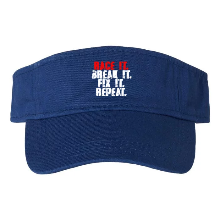 Race It Break It Fix It Repeat Rc Car Truck Racing Mechanic Cool Gift Valucap Bio-Washed Visor