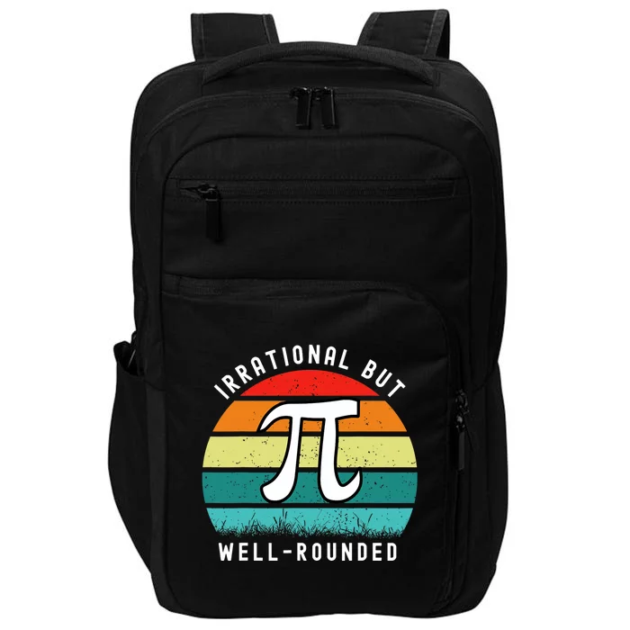 Retro Irrational But Well Rounded Pi Day Celebration Math Impact Tech Backpack