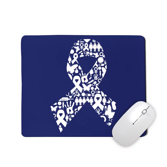 Ribbon Of Support Breast Cancer Mousepad