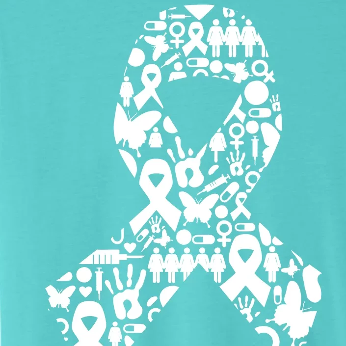 Ribbon Of Support Breast Cancer ChromaSoft Performance T-Shirt