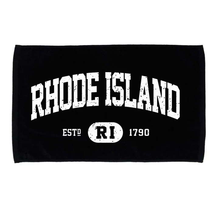 Rhode Island Cute Gift Retro Vintage Rhode Island Microfiber Hand Towel