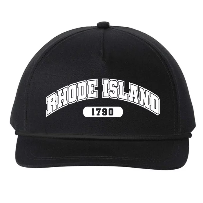 Rhode Island Collegiate Style 1790 Snapback Five-Panel Rope Hat