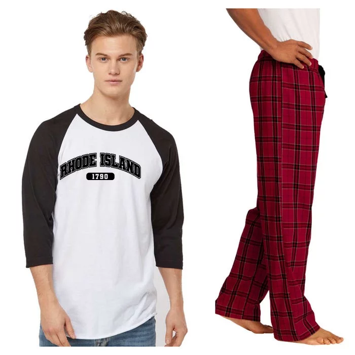 Rhode Island Collegiate Style 1790 Raglan Sleeve Pajama Set