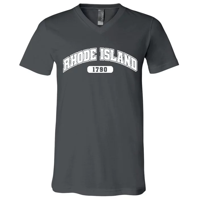 Rhode Island Collegiate Style 1790 V-Neck T-Shirt