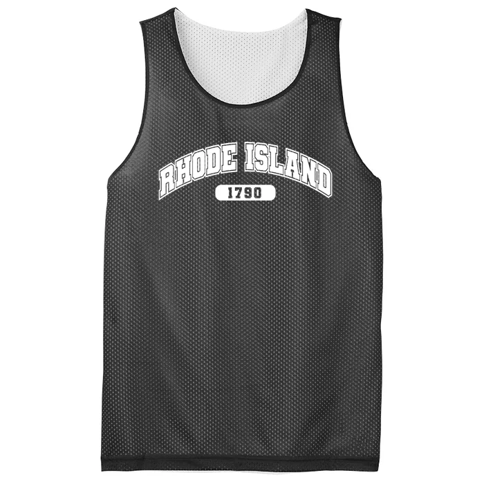 Rhode Island Collegiate Style 1790 Mesh Reversible Basketball Jersey Tank