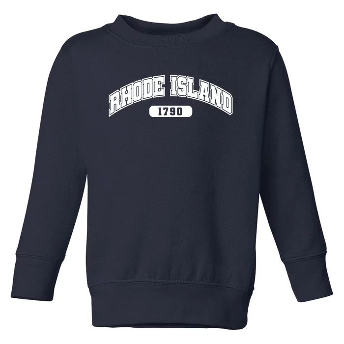 Rhode Island Collegiate Style 1790 Toddler Sweatshirt