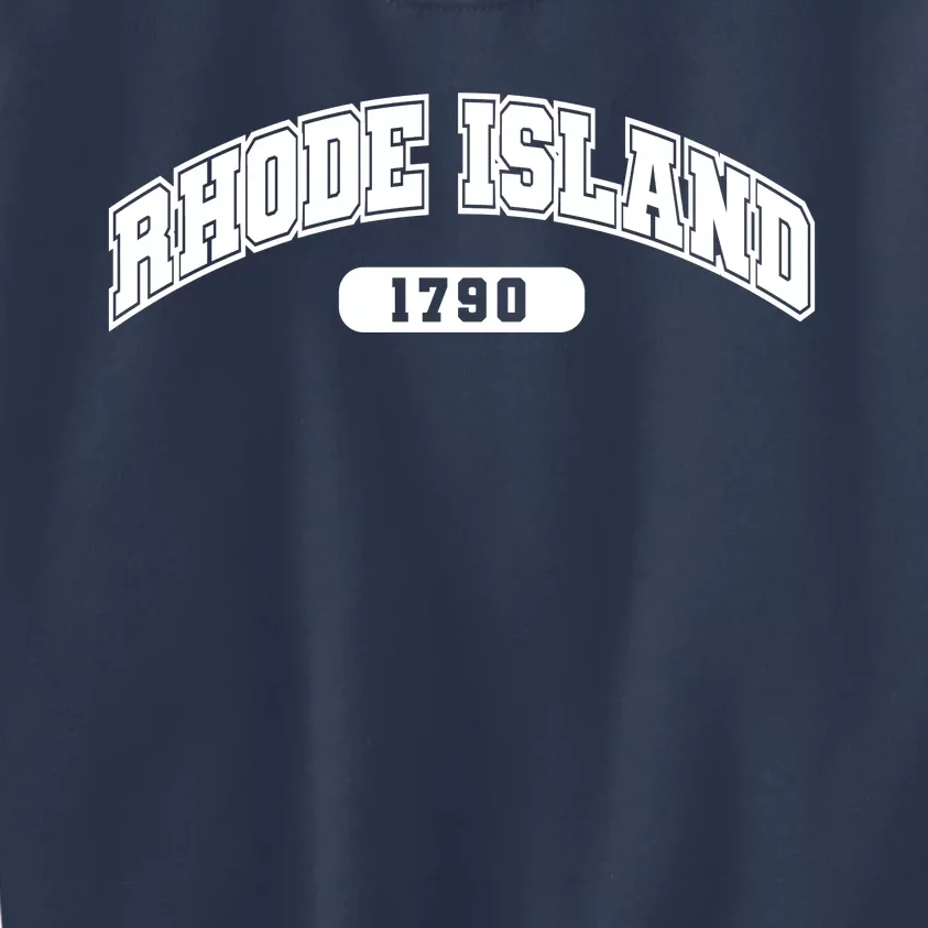 Rhode Island Collegiate Style 1790 Kids Sweatshirt