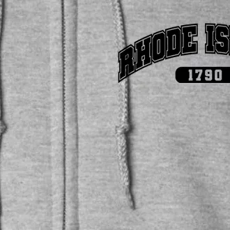 Rhode Island Collegiate Style 1790 Full Zip Hoodie