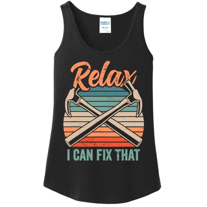 Relax I Can Fix That Repairing Handy Handyman Diy Ladies Essential Tank