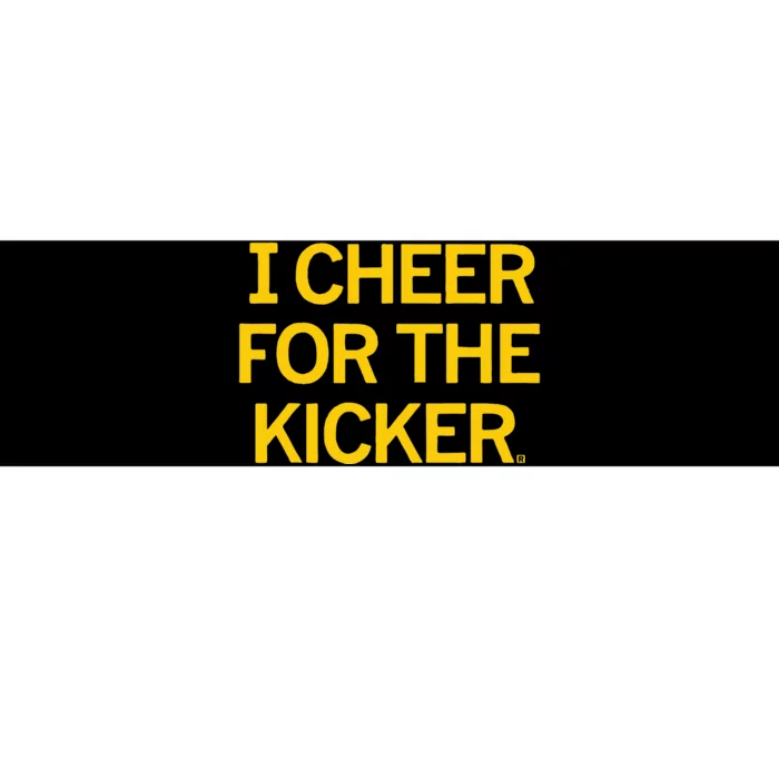 Retro I Cheer For The Kicker Football Cheerleaders Team Fan Bumper Sticker