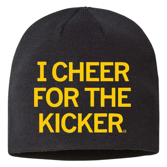 Retro I Cheer For The Kicker Football Cheerleaders Team Fan 8 1/2in Sustainable Knit Beanie