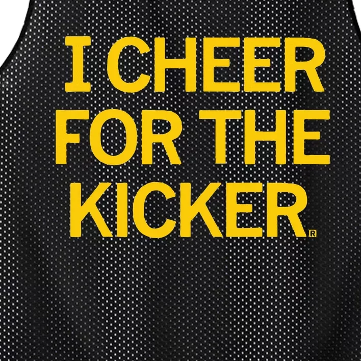 Retro I Cheer For The Kicker Football Cheerleaders Team Fan Mesh Reversible Basketball Jersey Tank