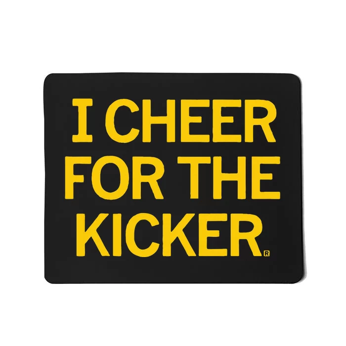 Retro I Cheer For The Kicker Football Cheerleaders Team Fan Mousepad