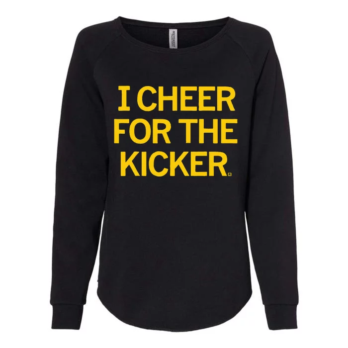 Retro I Cheer For The Kicker Football Cheerleaders Team Fan Womens California Wash Sweatshirt