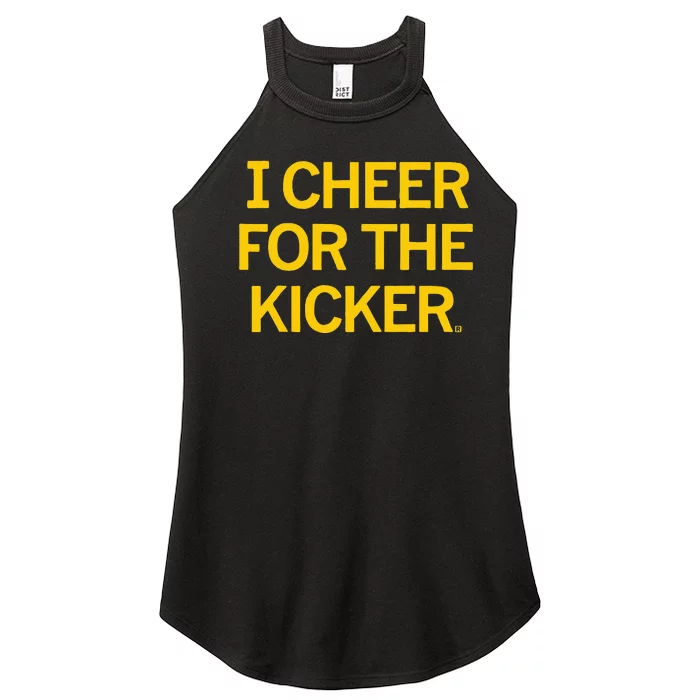 Retro I Cheer For The Kicker Football Cheerleaders Team Fan Women’s Perfect Tri Rocker Tank