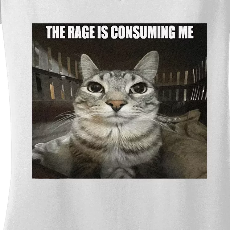 Rage Is Consuming Me Women's V-Neck T-Shirt