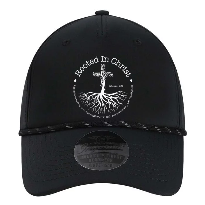 Rooted In Christ Cross Pray God Bible Verse Christian Gifts Performance The Dyno Cap