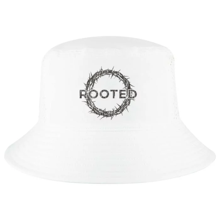 Rooted In Christ Cool Comfort Performance Bucket Hat