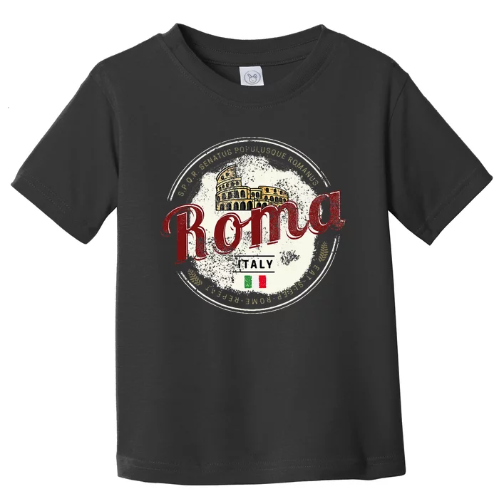 Rome Italy Colosseum Vintage Souvenir Toddler T-Shirt