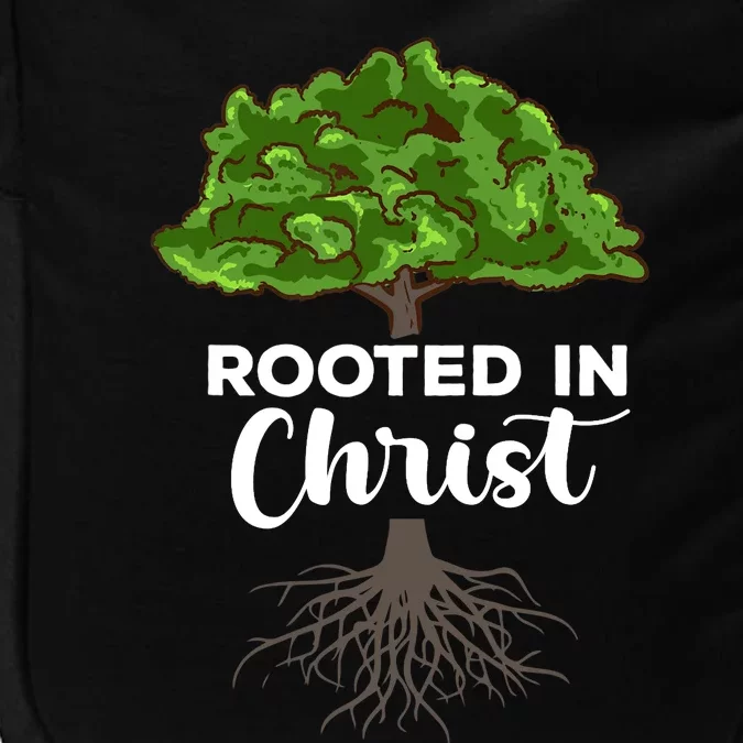 Rooted In Christ Theology Jesus Christ Christian Faith Impact Tech Backpack