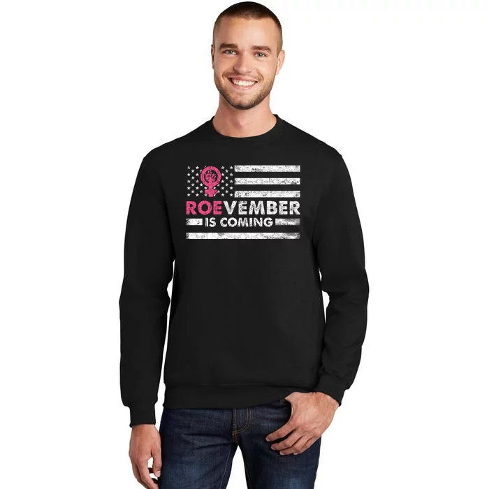 Roevember Is Coming Us American Flag Vintage Sweatshirt