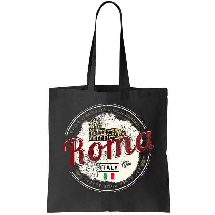 Rome Italy Colosseum Vintage Souvenir Tote Bag